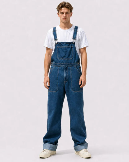 Salopette Denim Large Vintage Homme