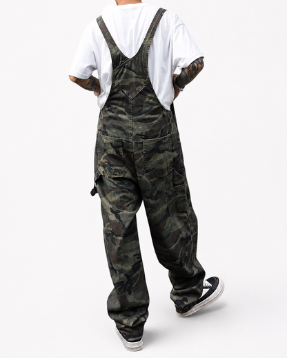 Salopette en Coton Camouflage Utilitaire