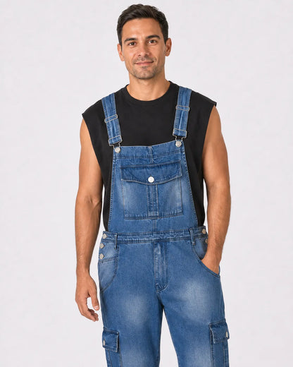Salopette Denim Cargo Multipoches