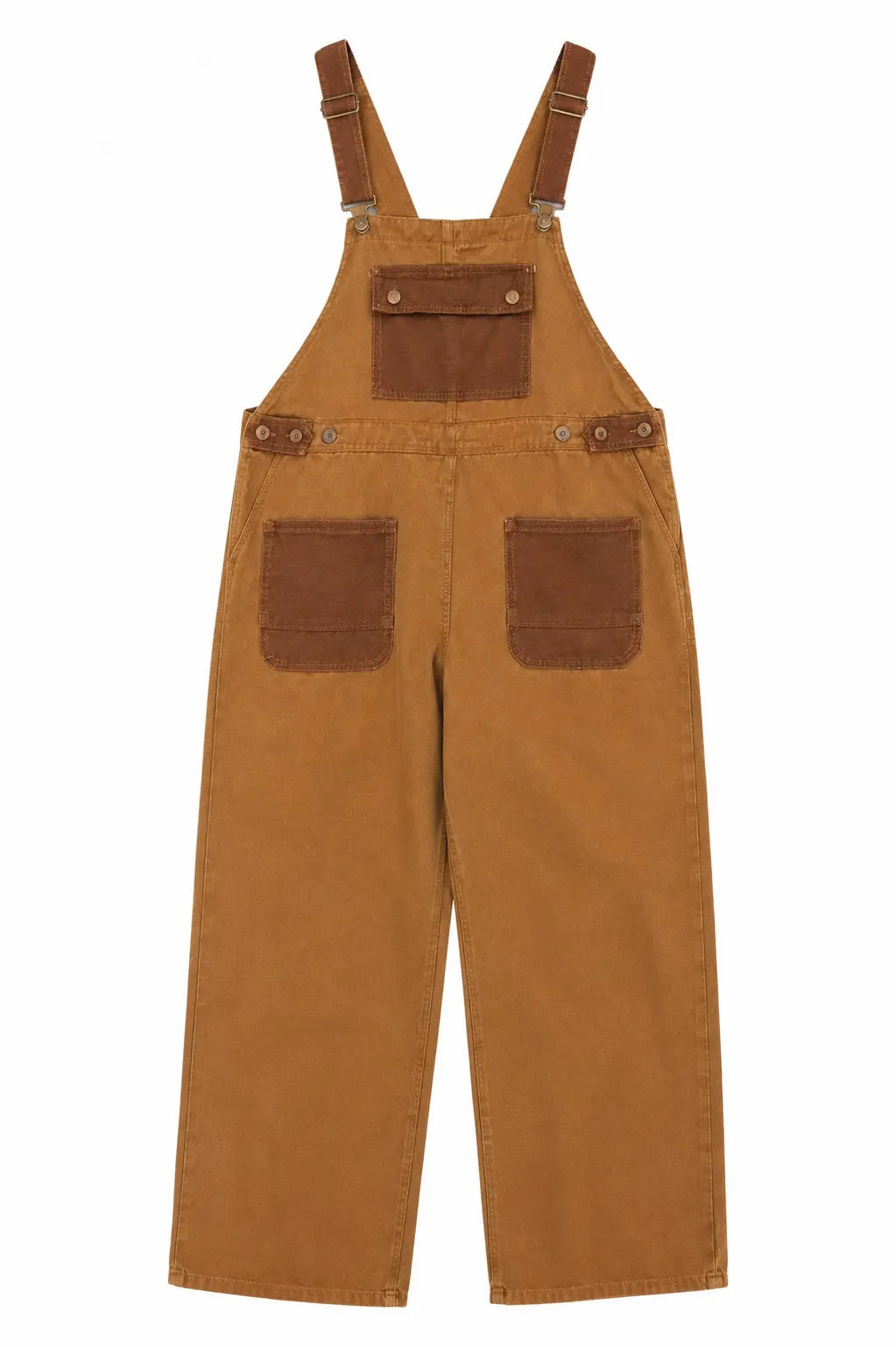 Salopette Rétro Utilitaire Marron