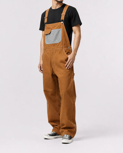 Salopette Denim Travail Ajustable Homme