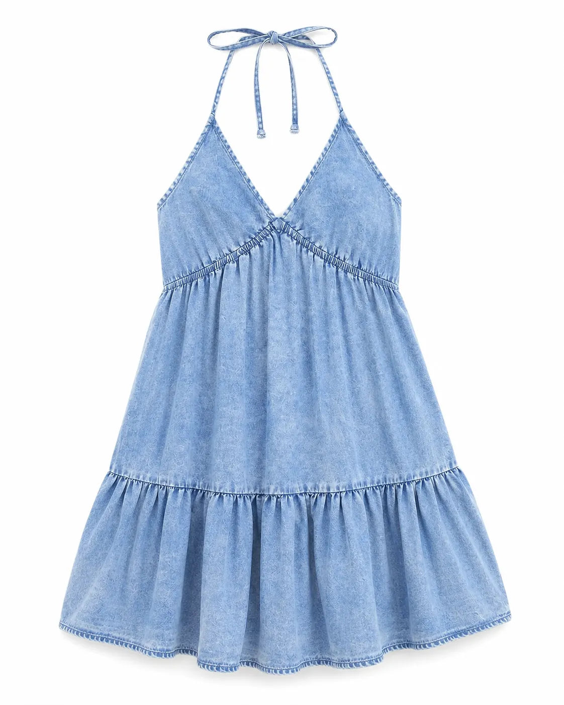Robe Salopette Denim Courte Femme