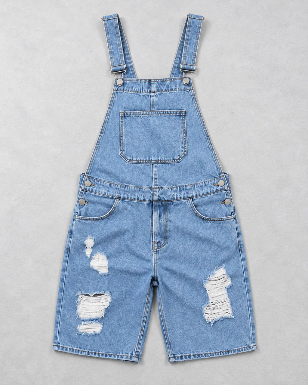 Salopette Short en Denim Souple