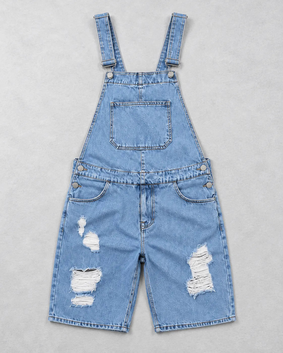 Salopette Short en Denim Souple
