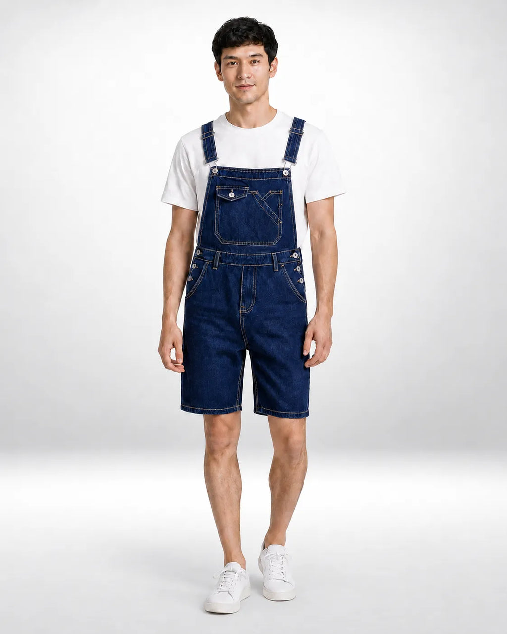 Salopette Short Denim Style japonais