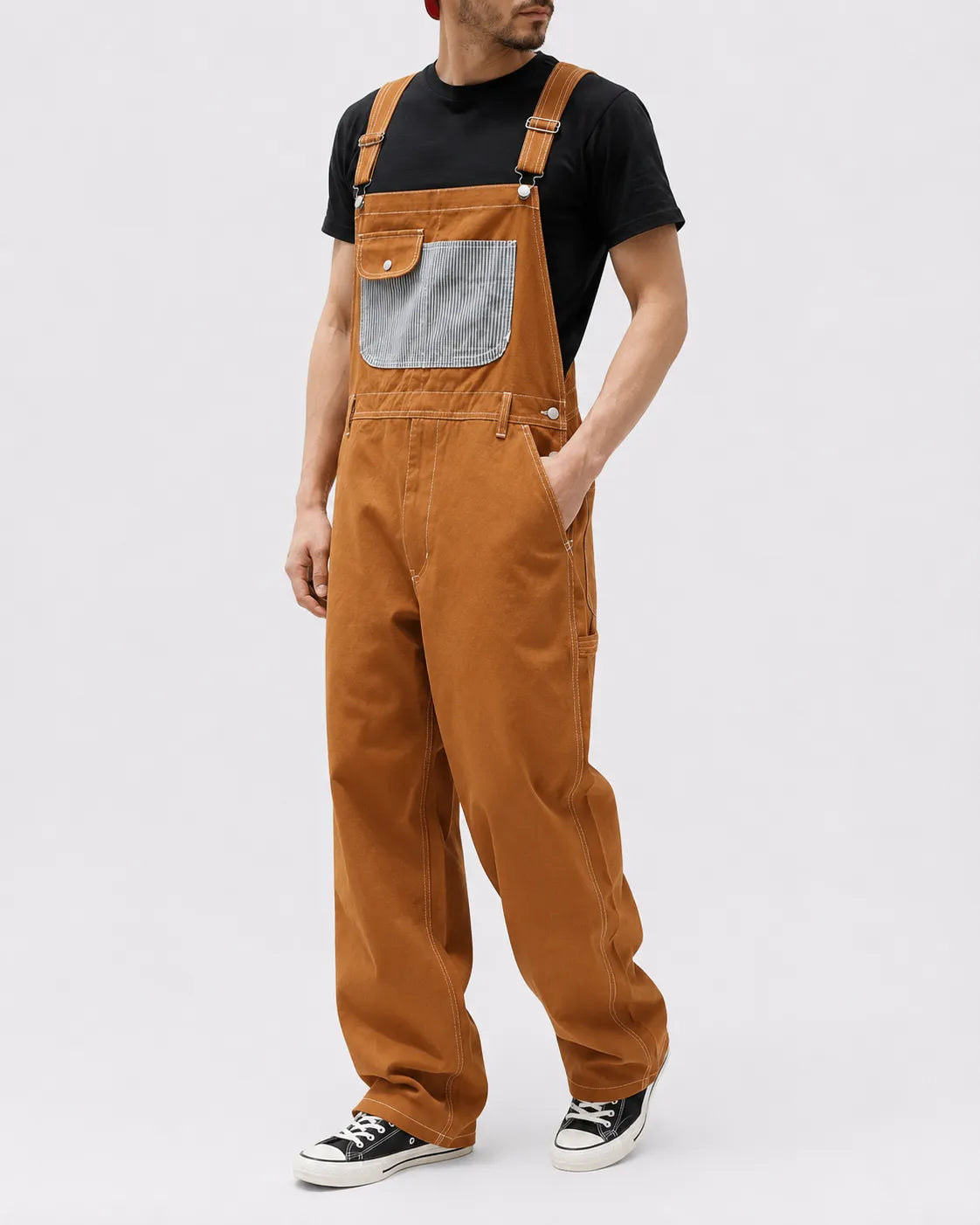 Salopette Denim Travail Ajustable Homme