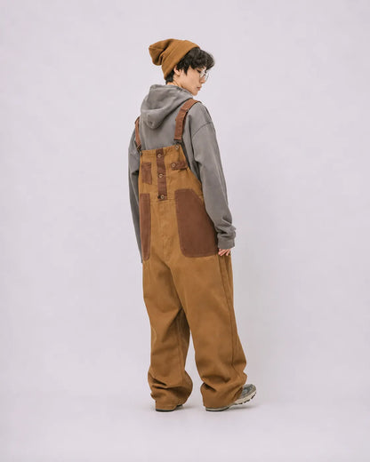 Salopette Rétro Utilitaire Marron