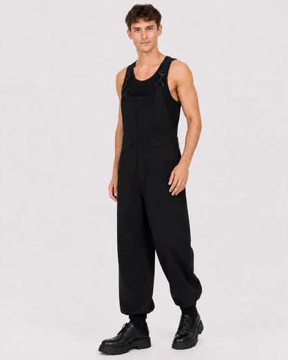 Salopette Streetwear Elastique Noir