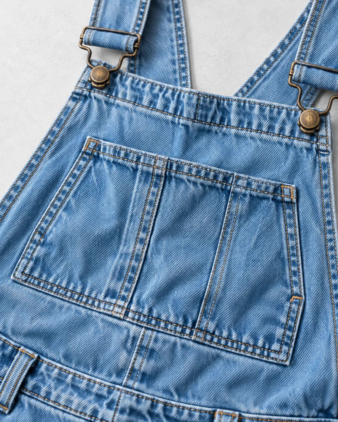 Salopette Denim Cargo Bleu