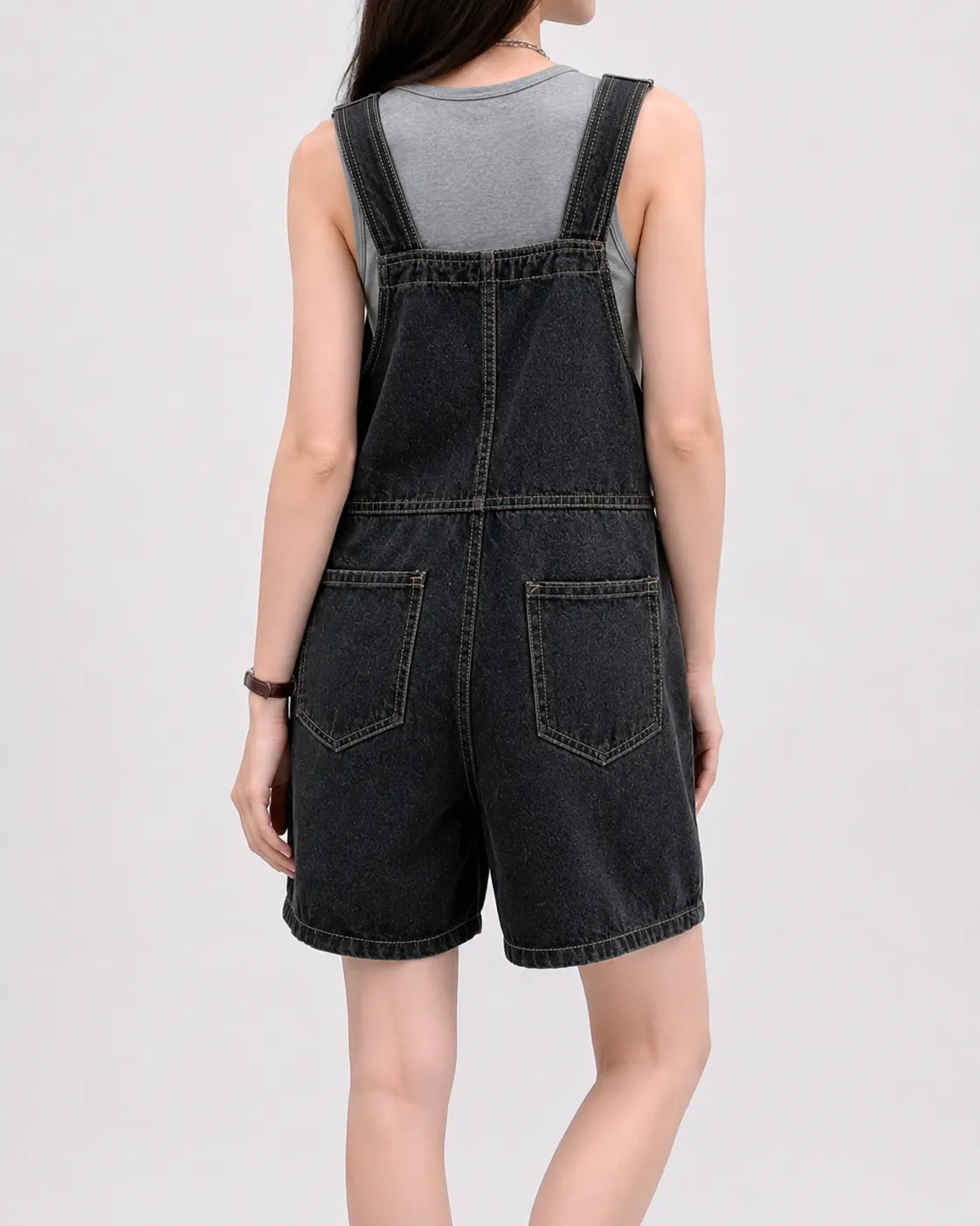 Salopette Y2K Courte Denim Coréen