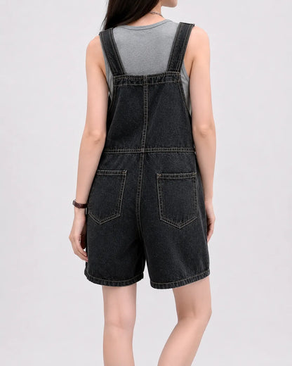 Salopette Y2K Courte Denim Coréen