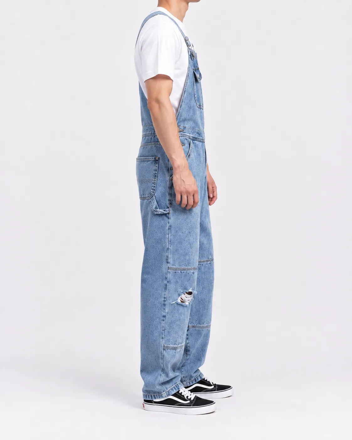 Salopette Denim Cargo Rétro Homme