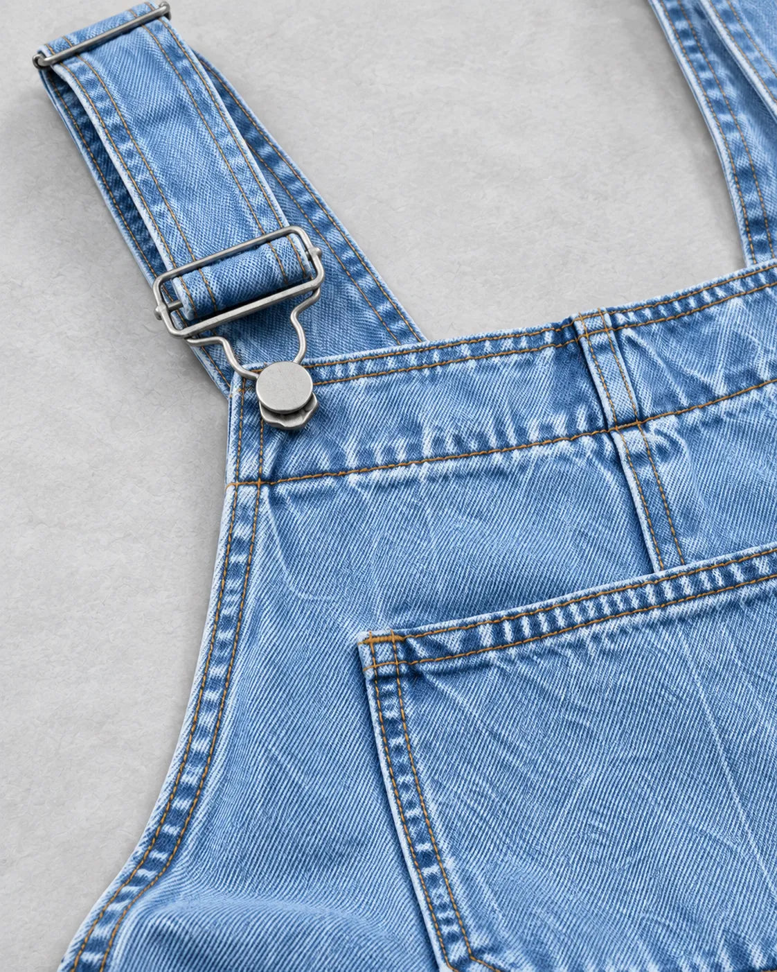 Salopette Short en Denim Souple