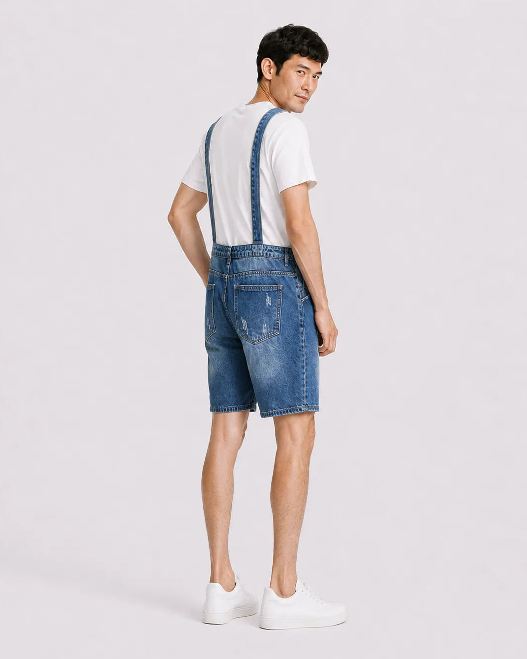 Salopette Short Denim Style japonais