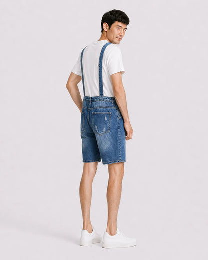 Salopette Short Denim Style japonais