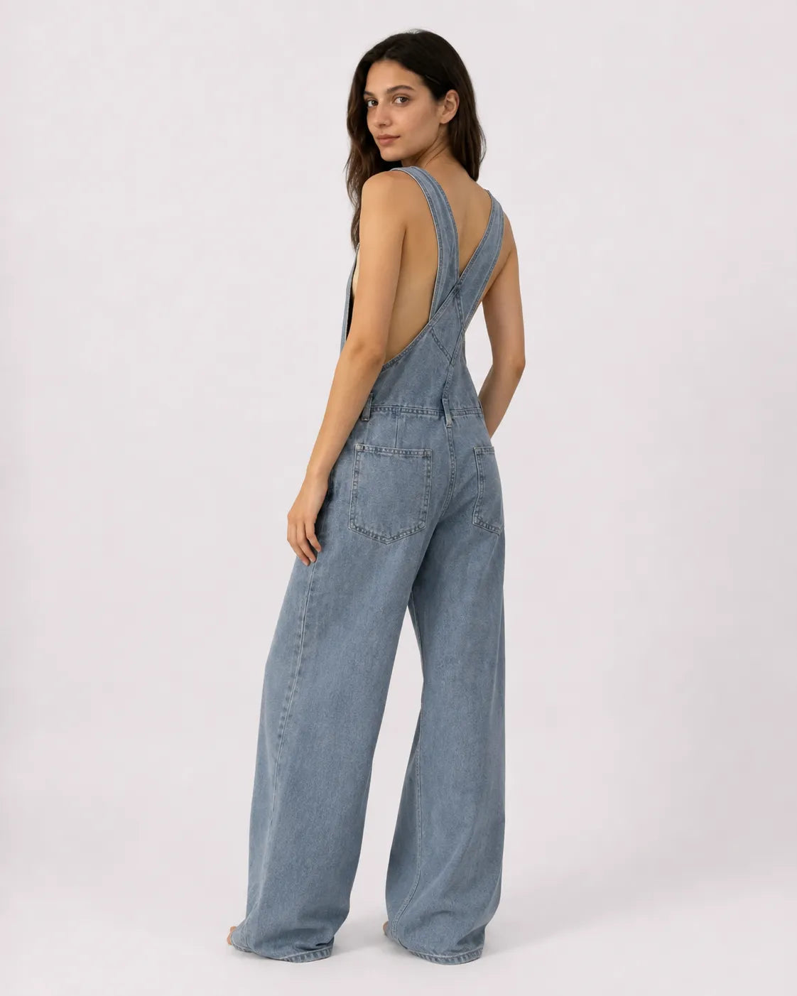 Salopette Décontractée Denim Ample