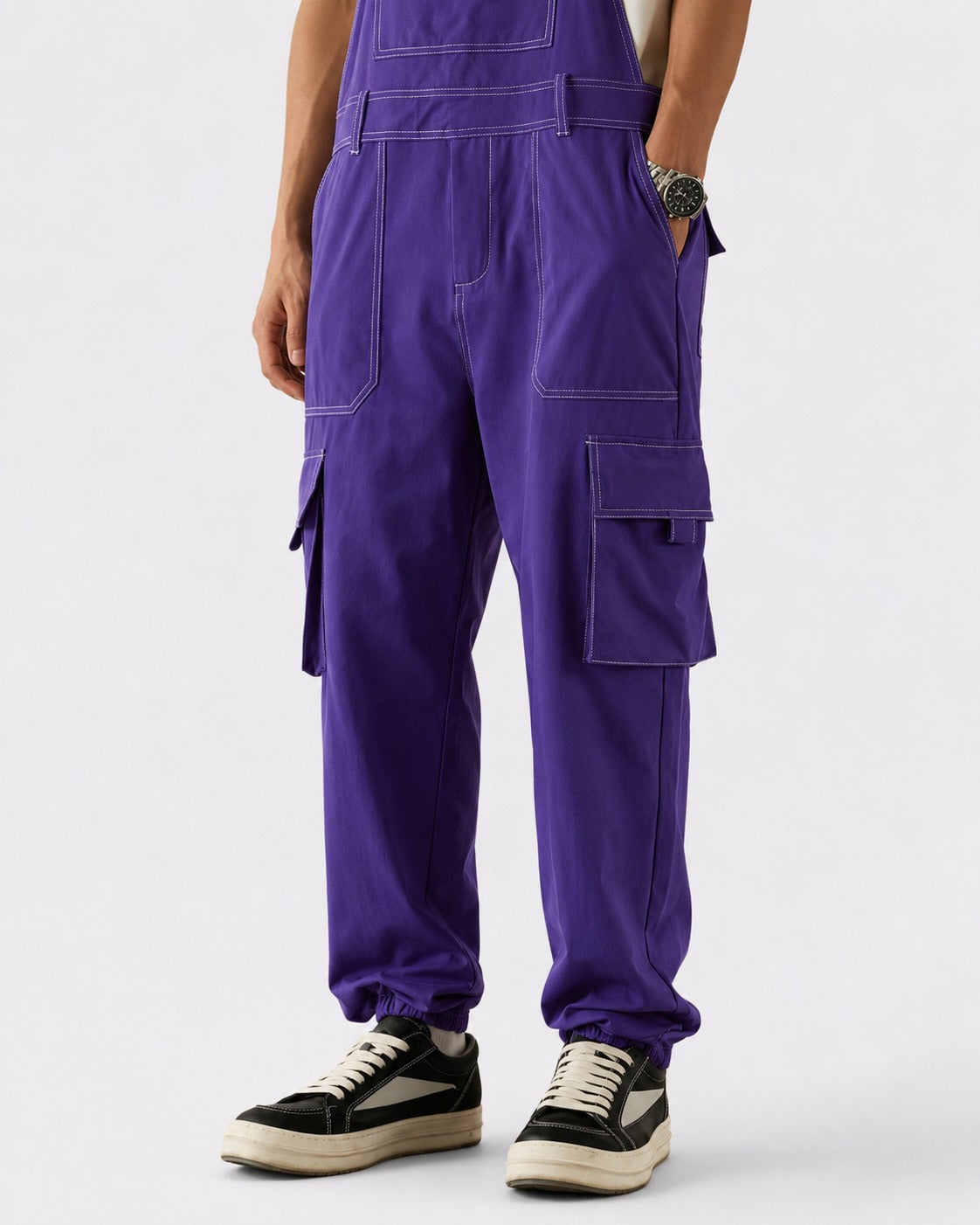 Salopette Cargo Violette Utilitaire