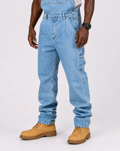 Salopette Denim Cargo Bleu