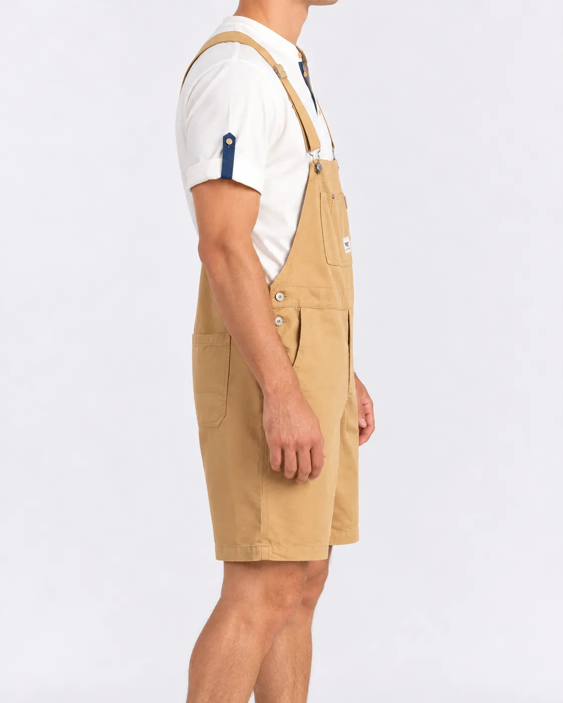 Salopette short en jean esprit rétro