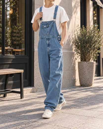 Salopette Denim Utilitaire Homme