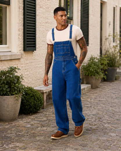 Salopette Denim Vintage Droite Homme