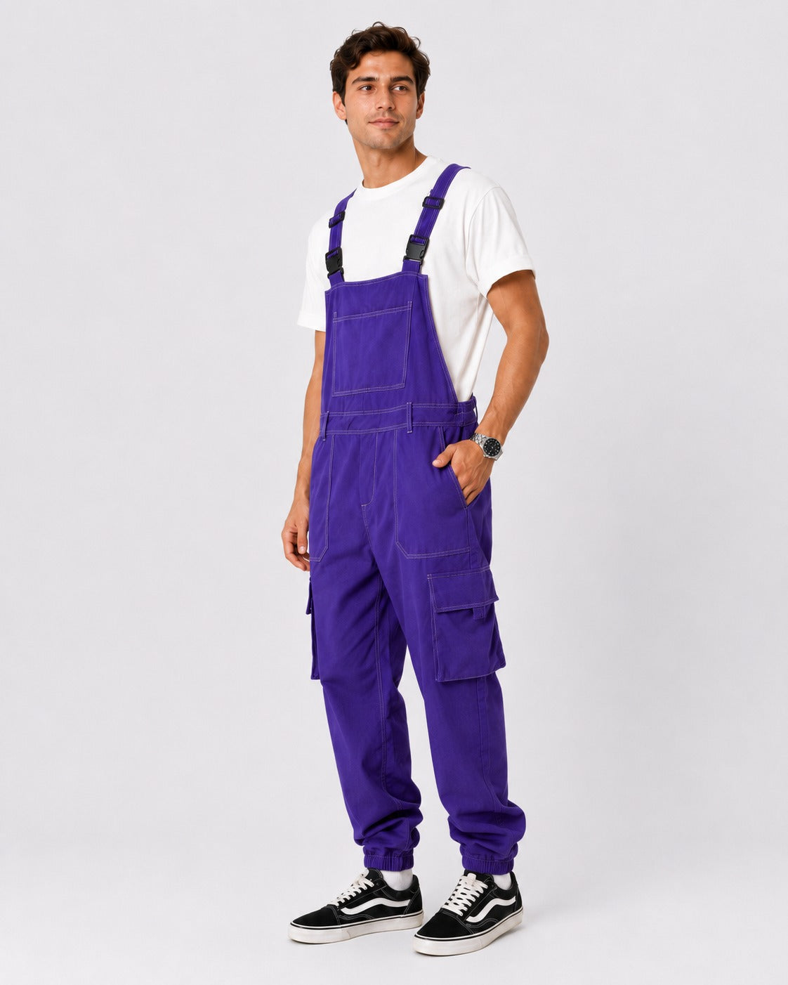 Salopette Cargo Violette Utilitaire
