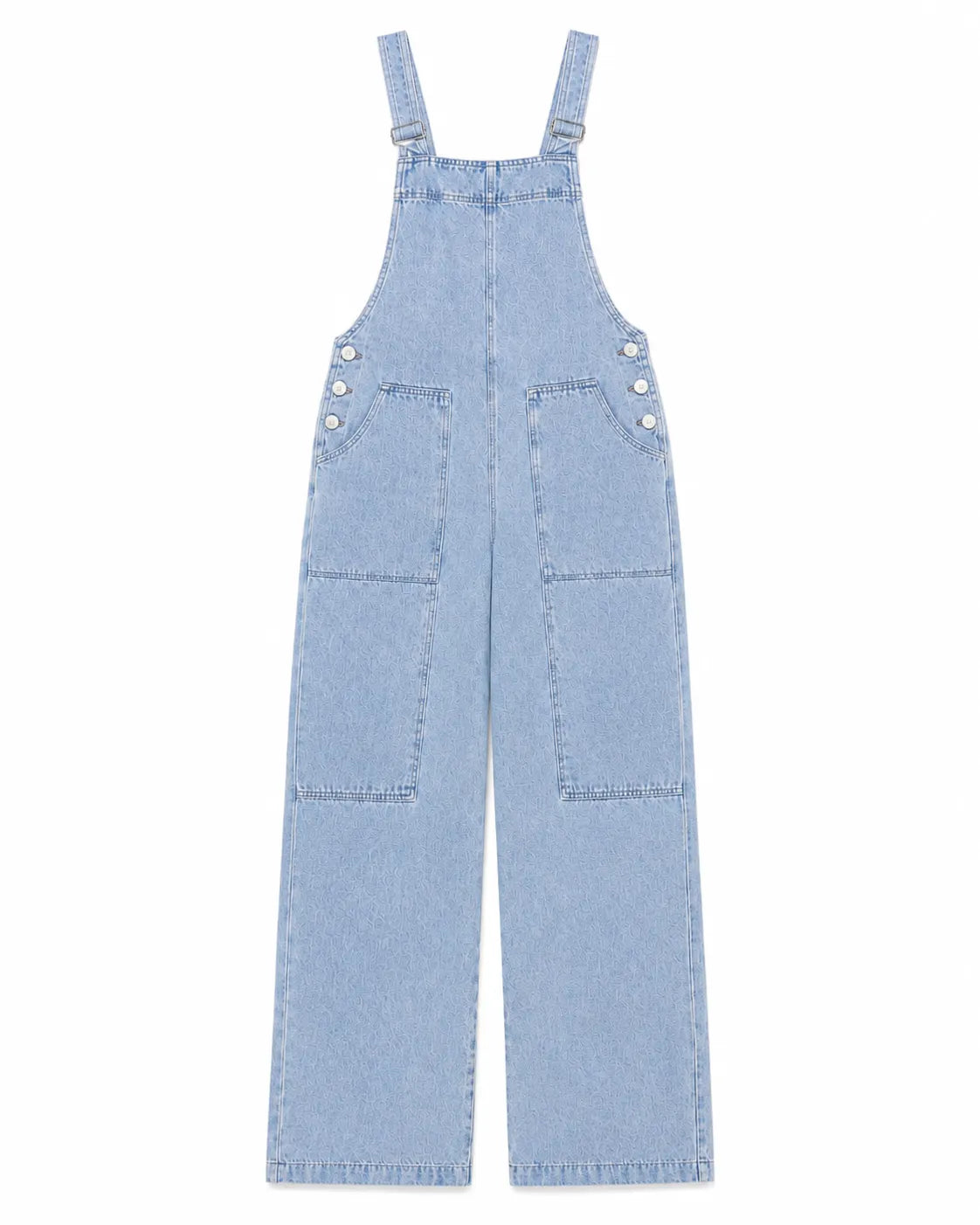 Salopette Femme Cargo en Jean Bleu