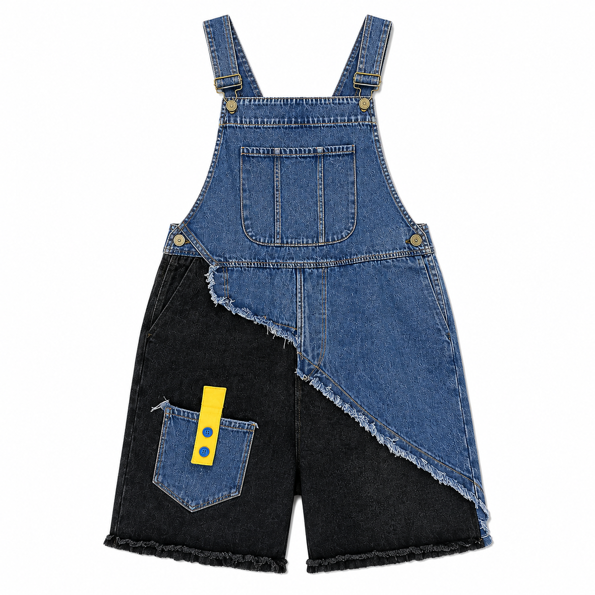 Salopette Short Cargo Patchwork