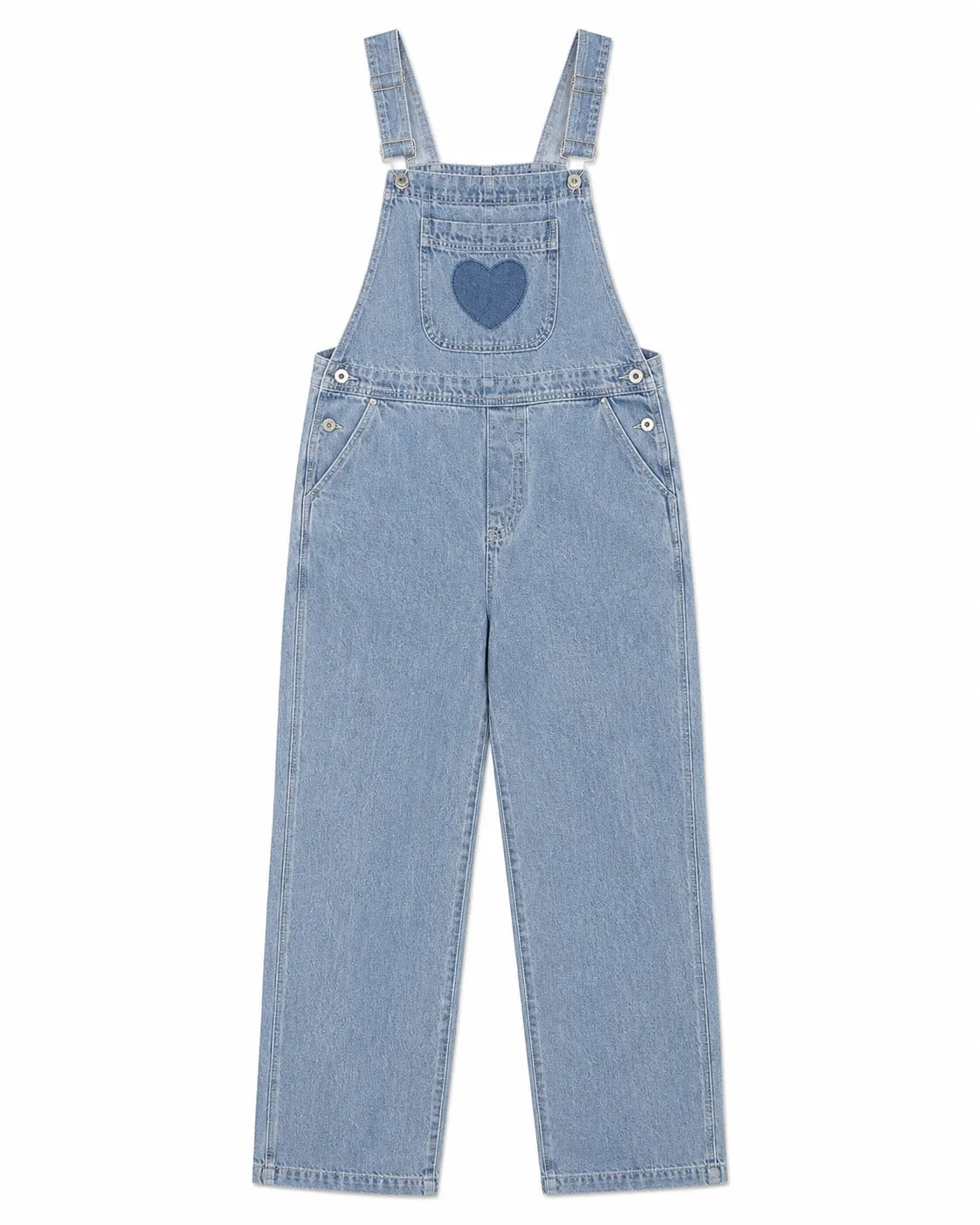 Salopette Denim Motif Cœur