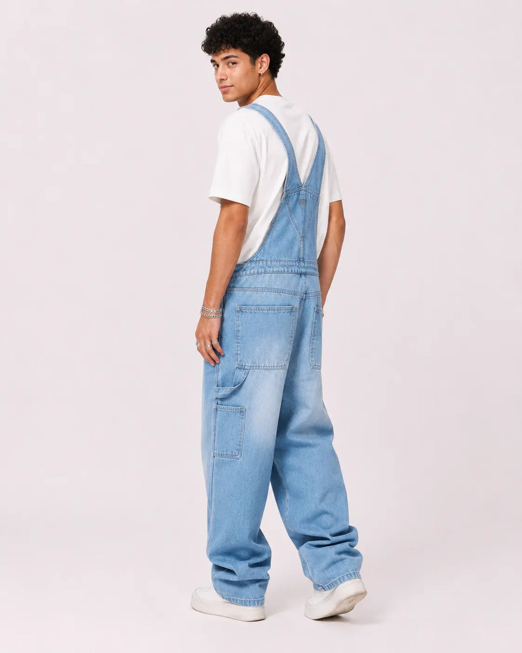 Salopette Homme Jean Bleu Clair