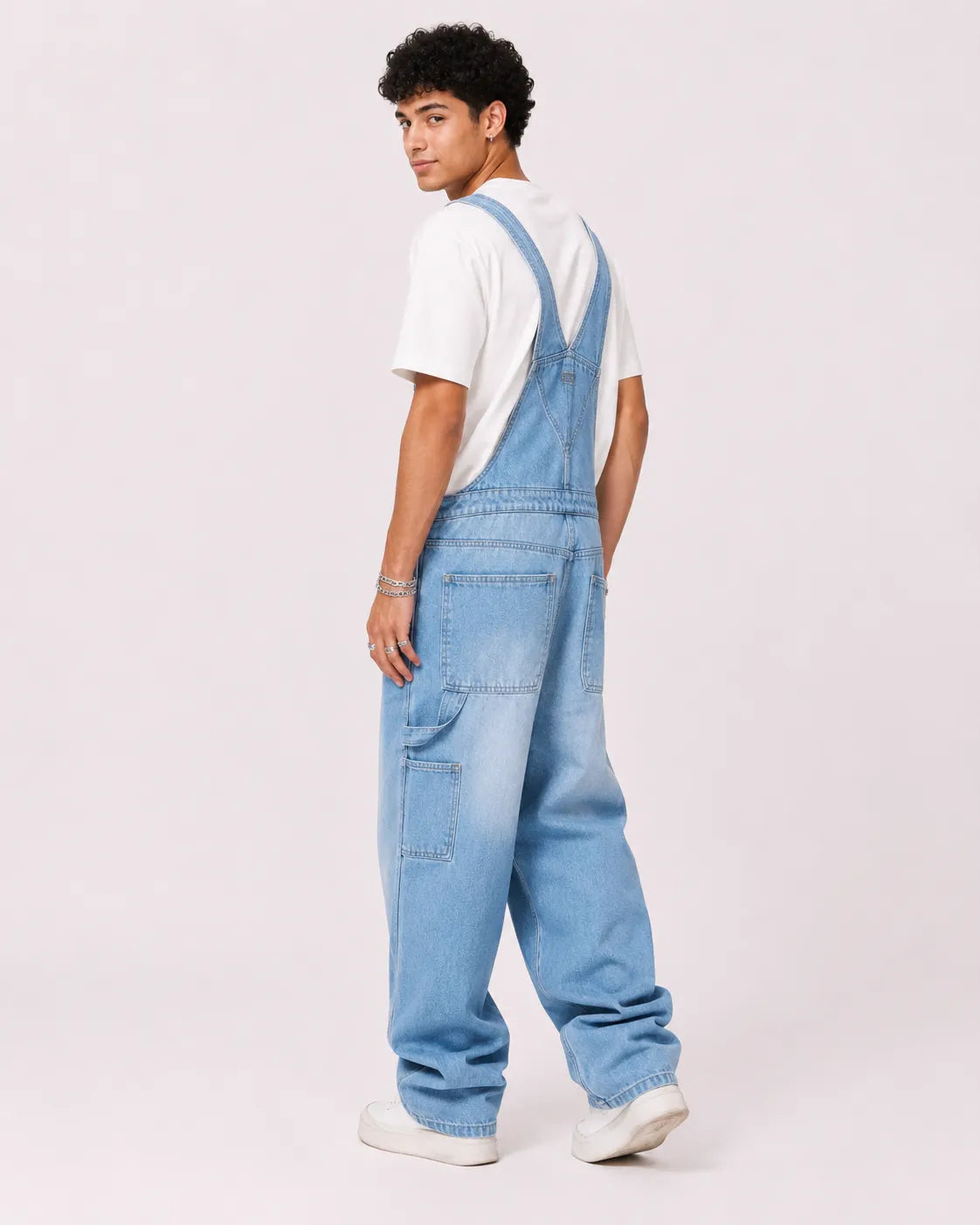 Salopette Homme Jean Bleu Clair
