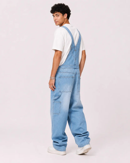 Salopette Homme Jean Bleu Clair