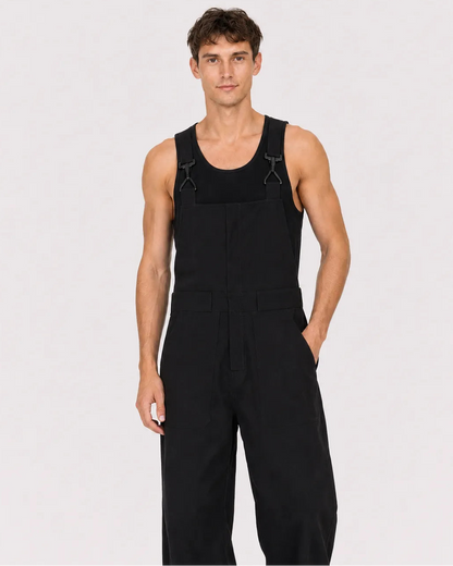 Salopette Streetwear Elastique Noir