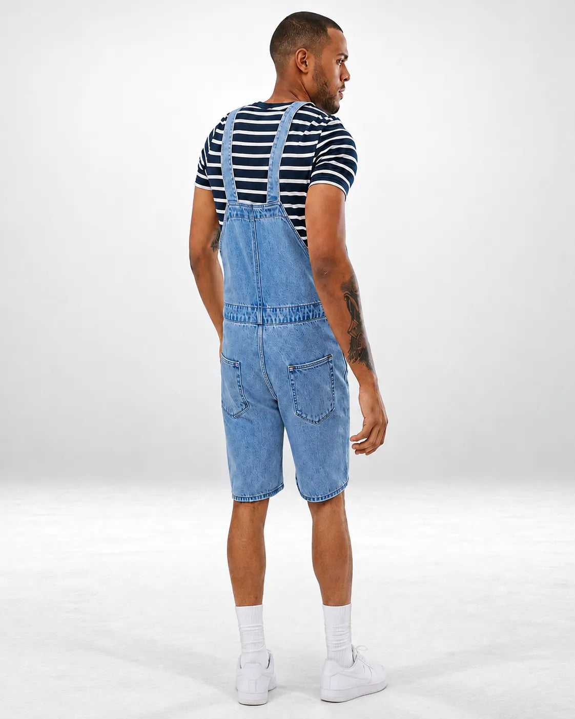 Salopette Short en Denim Souple