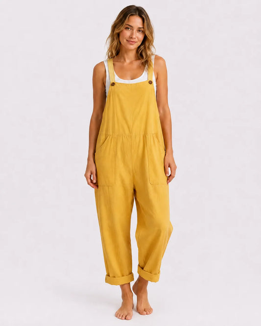 Salopette Ample Coton Lin Femme