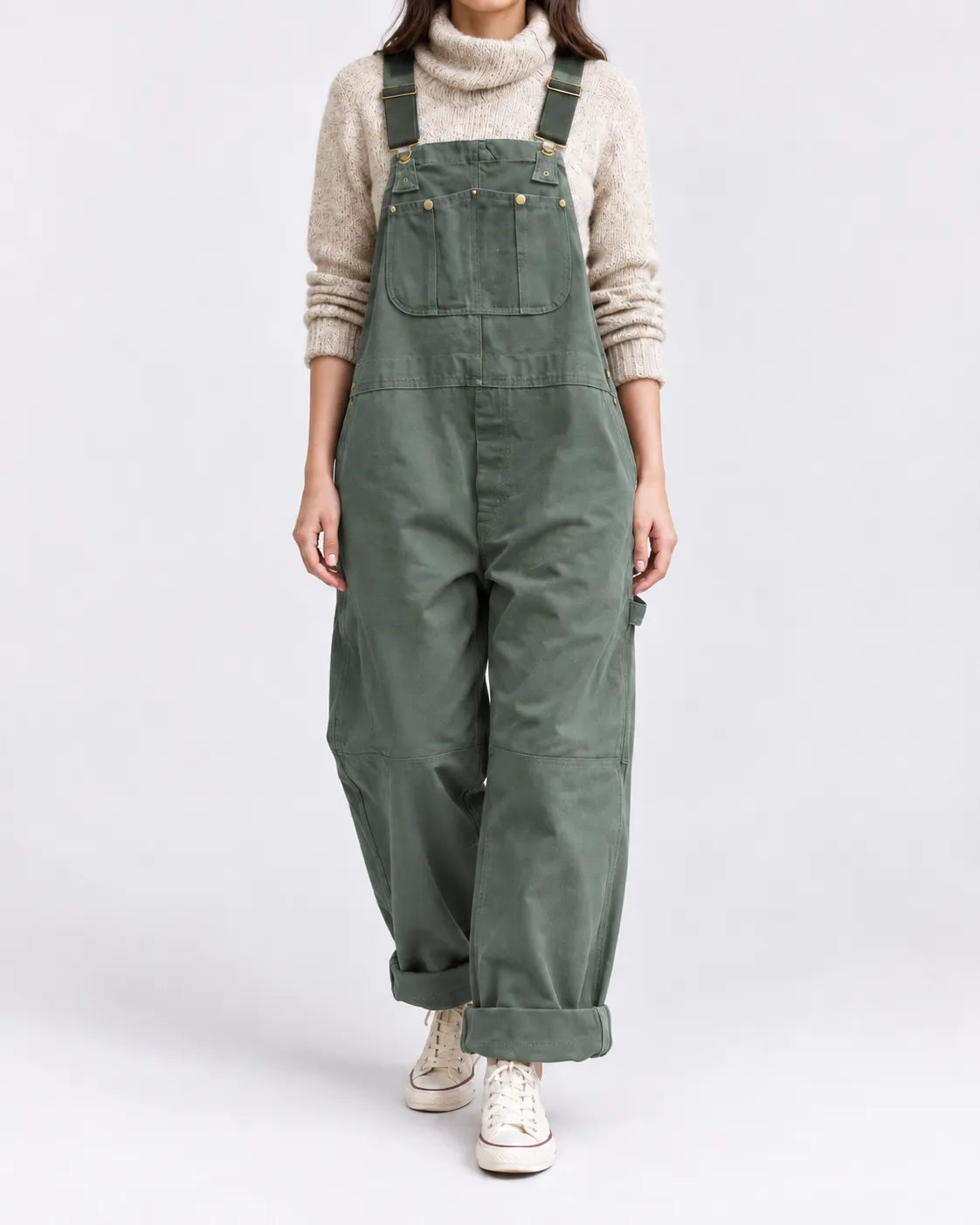 Salopette Ample Taille Haute Femme