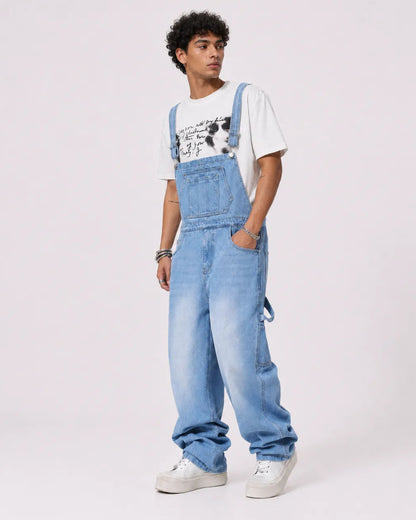 Salopette Homme Jean Bleu Clair