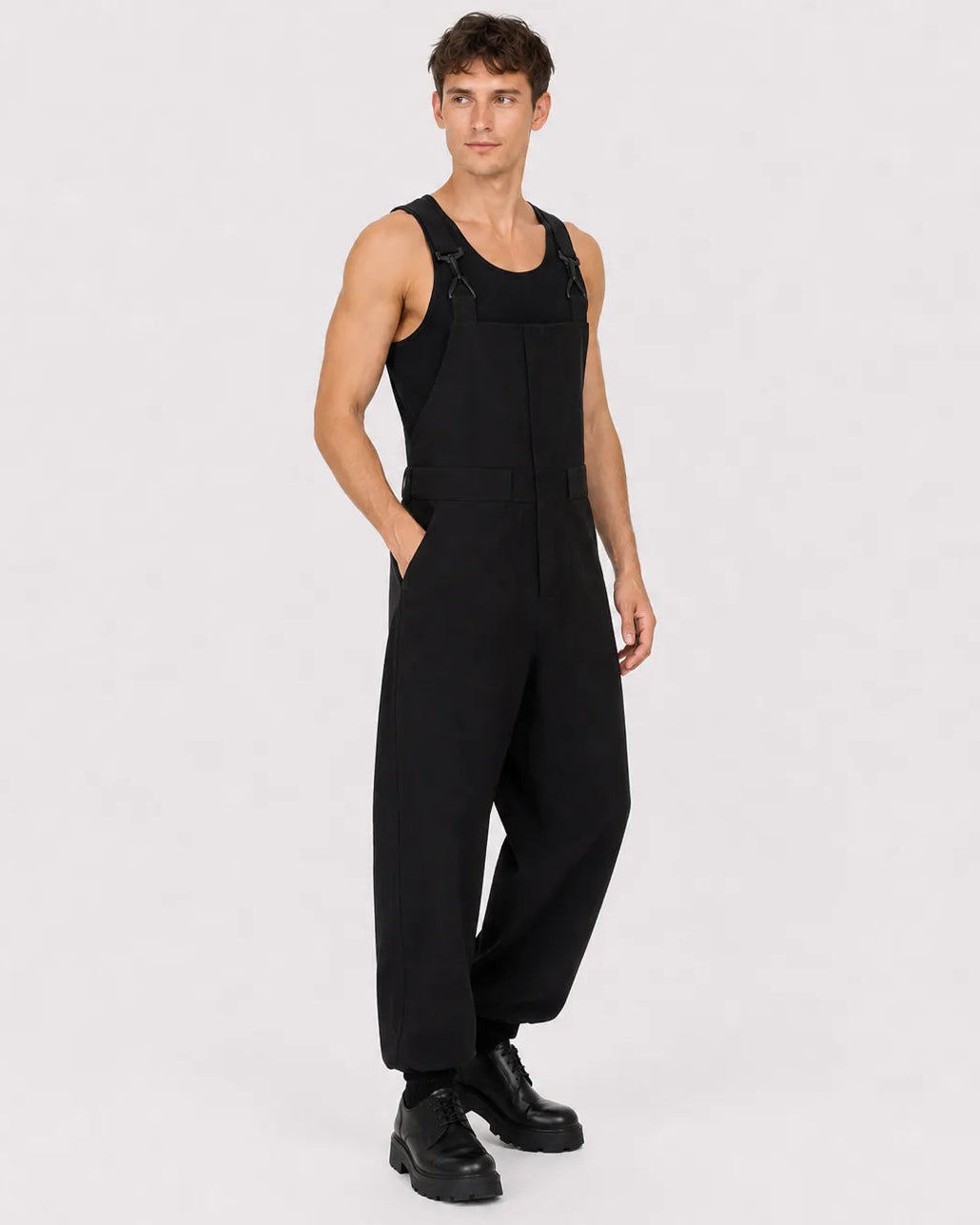 Salopette Streetwear Elastique Noir