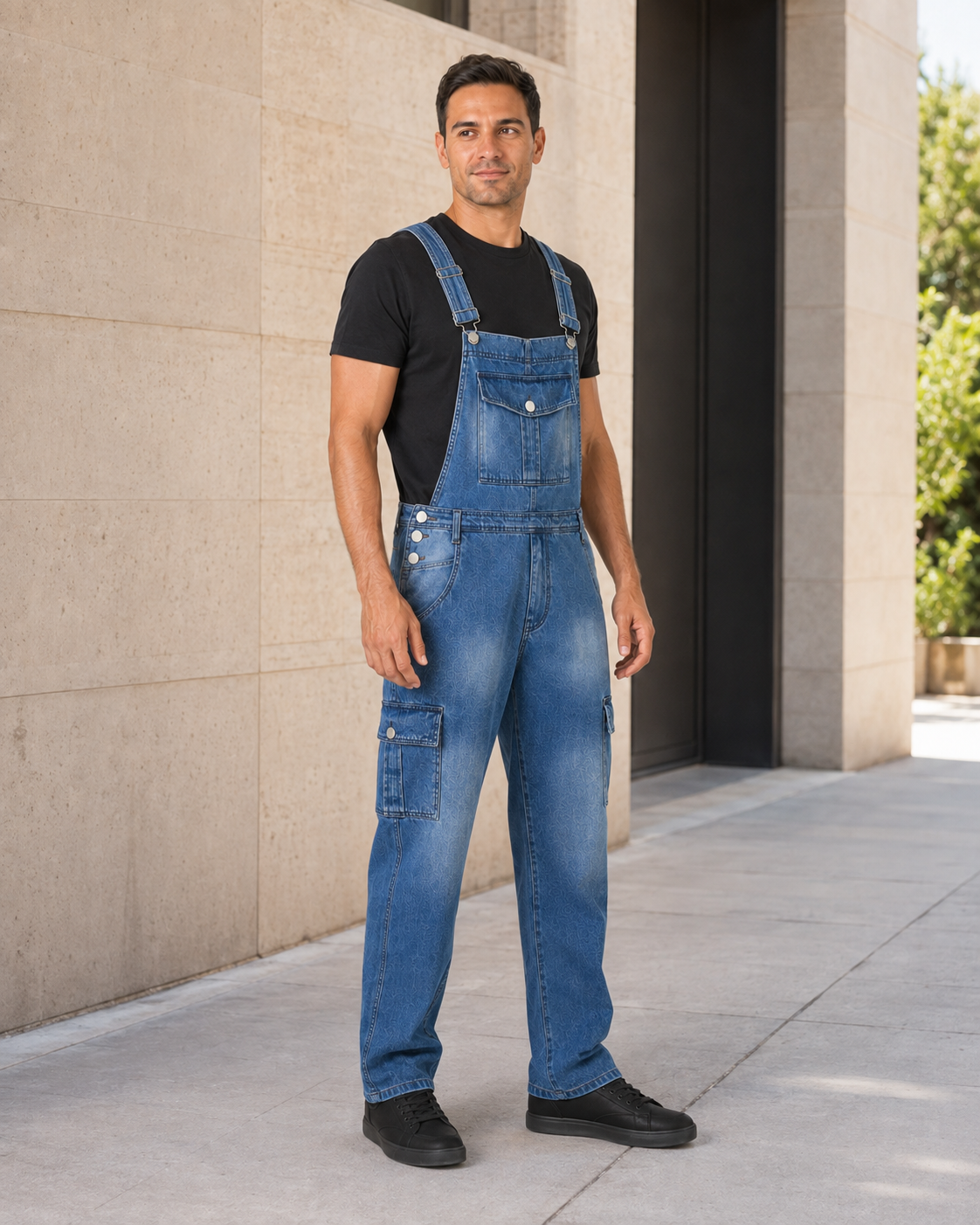 Salopette Denim Cargo Multipoches