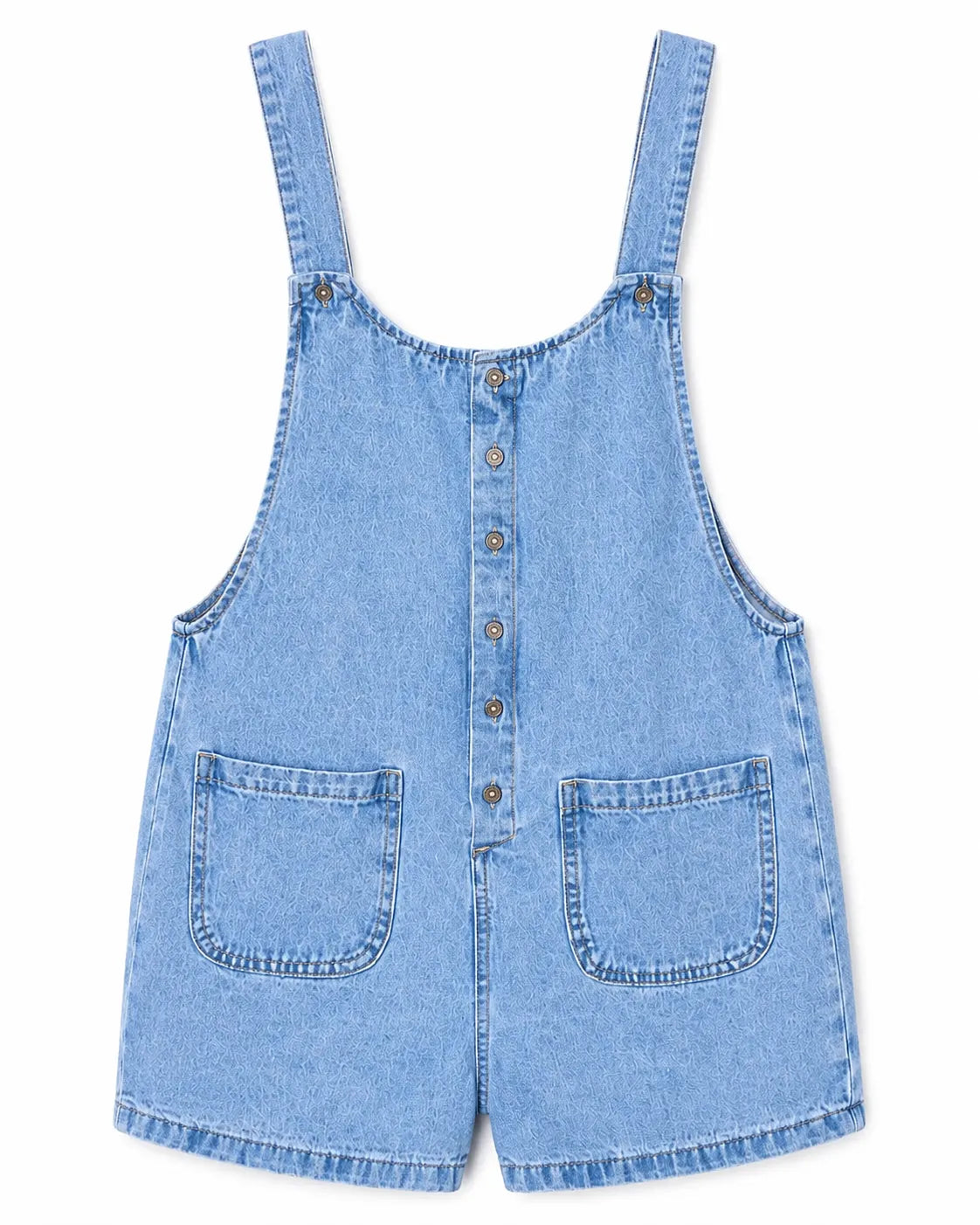 Salopette Short Femme en Jean Ajustable