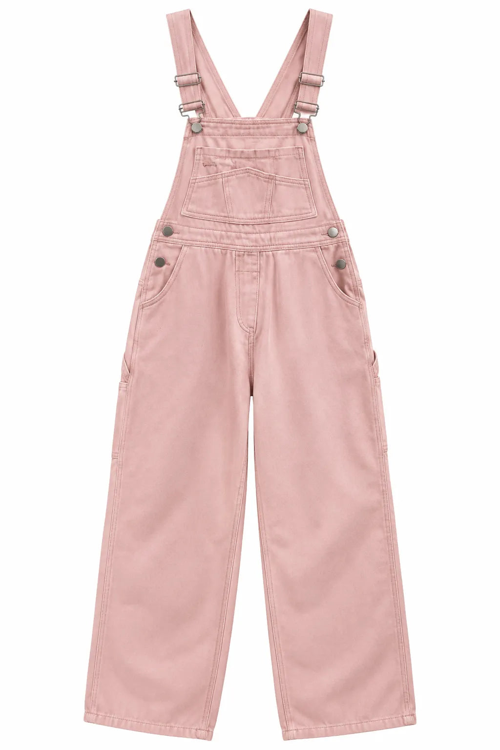 Salopette rose poudré à jambes droites