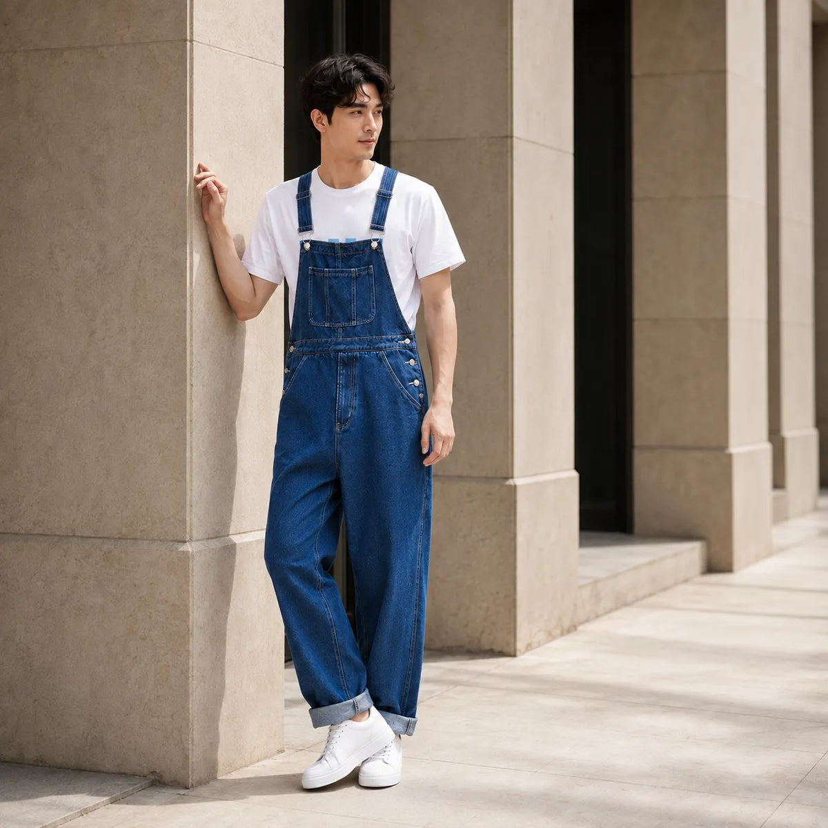 Le denim urbain dans une silhouette généreuse