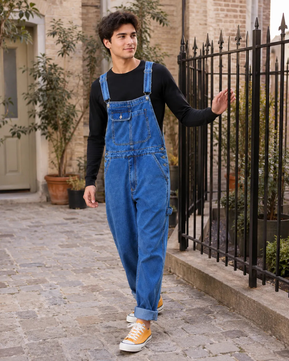 Salopette en Jean Ample Bleu