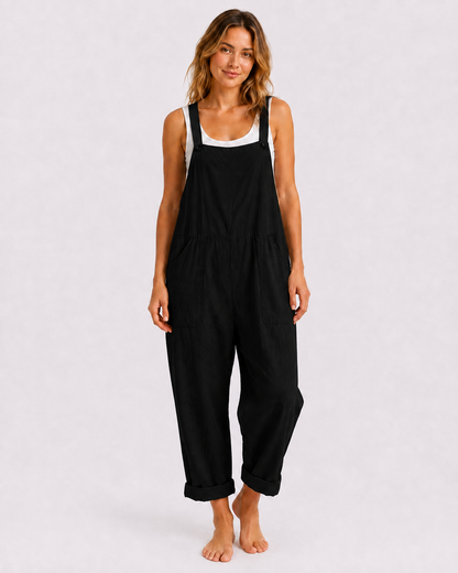 Salopette Ample Coton Lin Femme