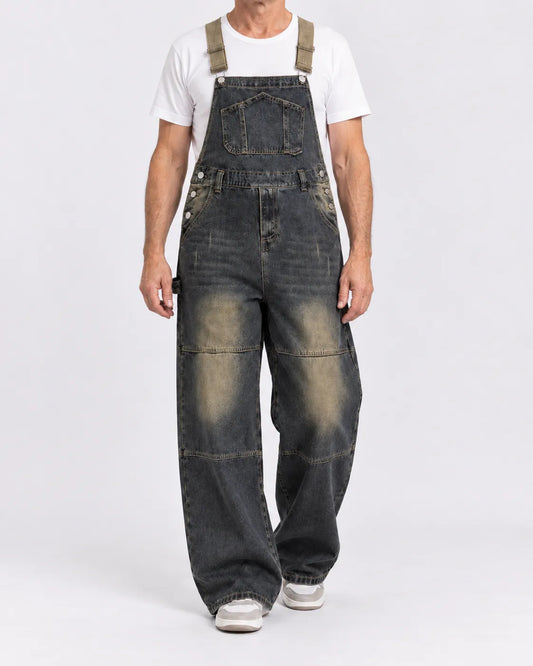 Salopette Denim Multipoches Vintage Homme