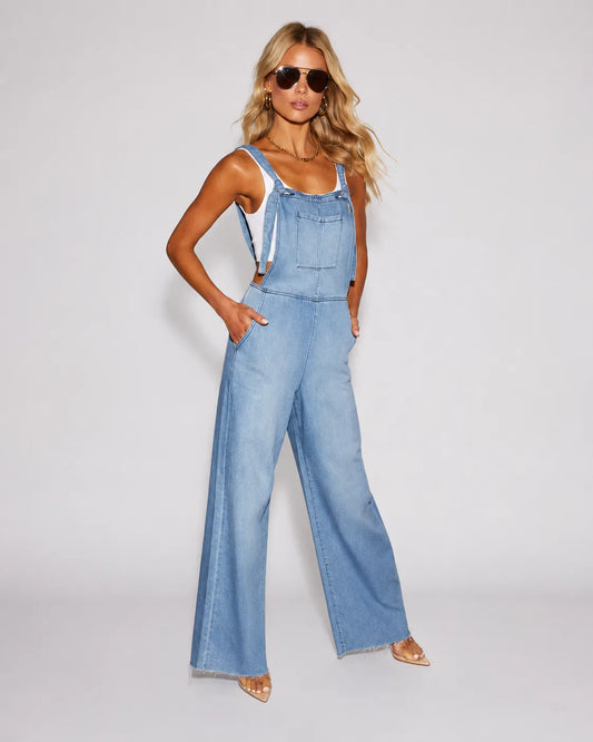 Salopette en Denim Jean