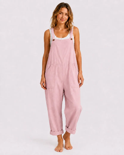 Salopette Ample Coton Lin Femme