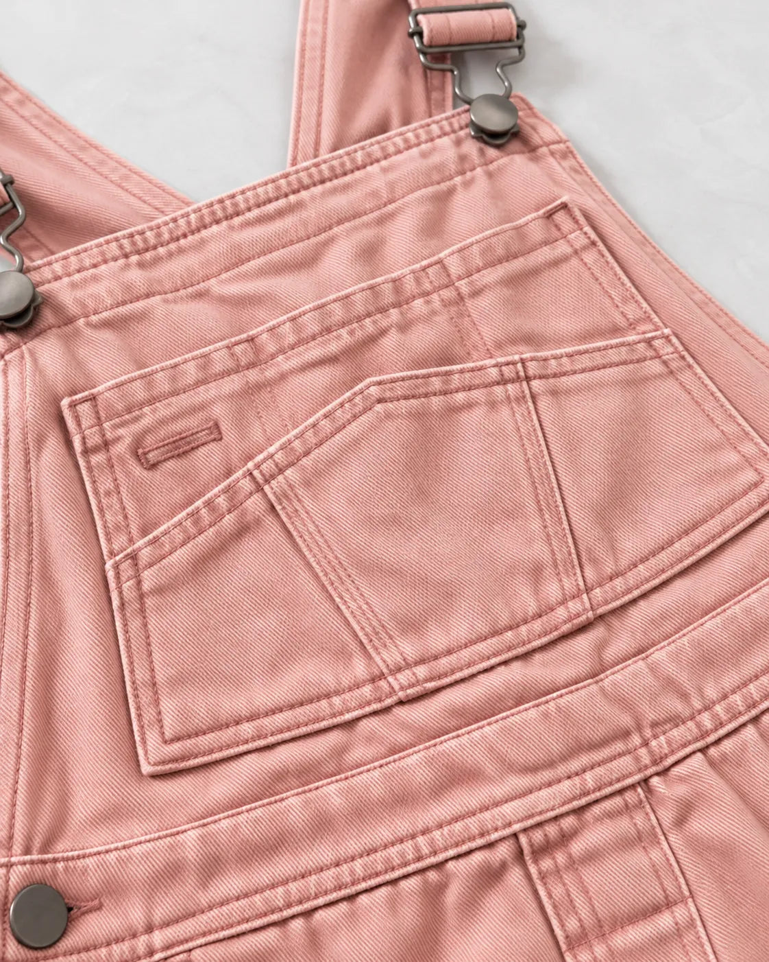 Salopette rose poudré à jambes droites