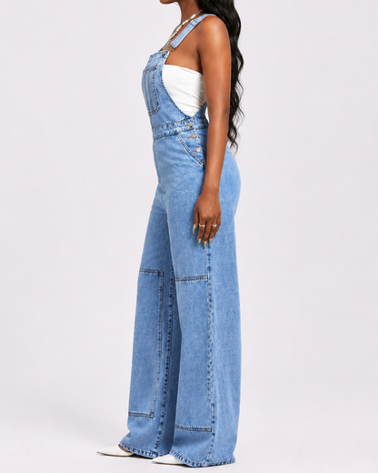 Salopette Jean Coupe Droite Femme