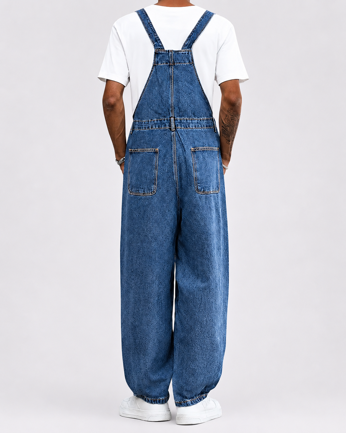 Salopette en Denim Rétro Américain